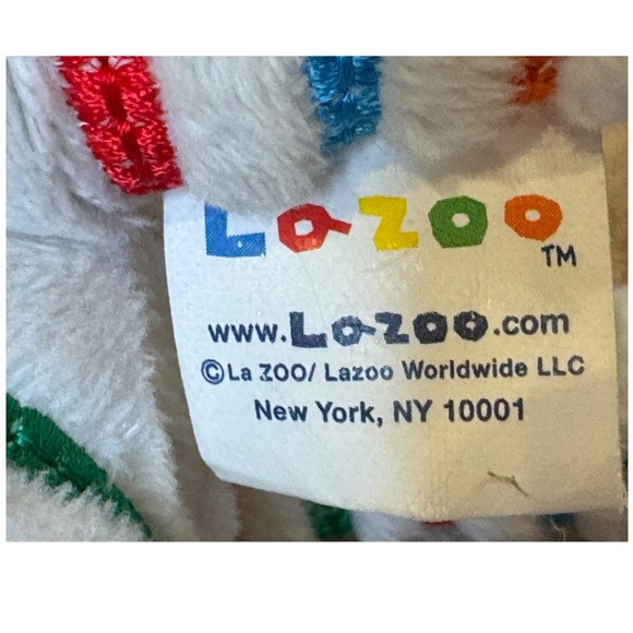 La Zoo Striped Shima Zebra Plush Stuffed Animal or Lovey Baby/Toddler ~9" GUC - Picture 3 of 4